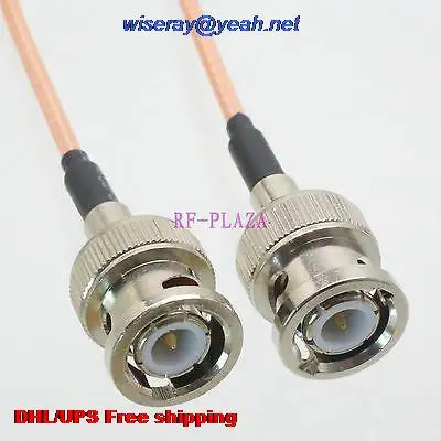 

DHL/EMS 100 pcs Cable 200cm BNC male plug to BNC male plug RG316 RF Pigtail jumper cable with one year warranty-A2