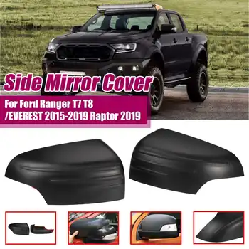 

Pair Black Side Mirror Cover For Ford Ranger T7 T8 2015 2016 2017 2018 2019 for Raptor 2019