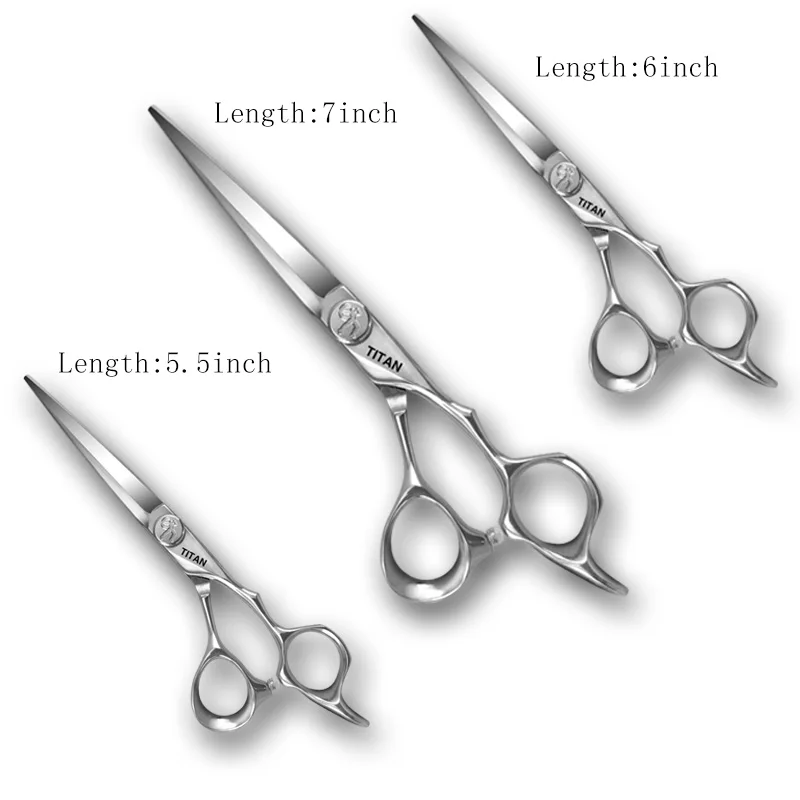 TITAN professional hairdresser barber hairdressing hair cutting  thinning  set of 7inch hair  scissors