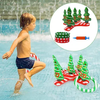 

Festival Inflatable Christmas Ring Toys Multifunction PVC Living Room Adults Kids Cute 3D Family Friends Entertainment Holiday