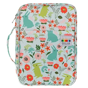 

220 Slots Colored Pencil Case Pen Pencil Bag Organizer with Handy Wrap Portable- Multilayer Holder