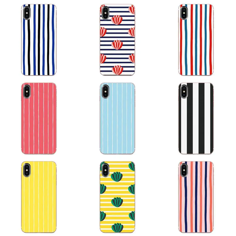 Мягкий чехол для телефона из ТПУ в полоску лотоса Huawei Nova 2 V20 Y3II Y5 Y5II Y6 Y6II Y7 Y9 G8 G9 GR3 GR5