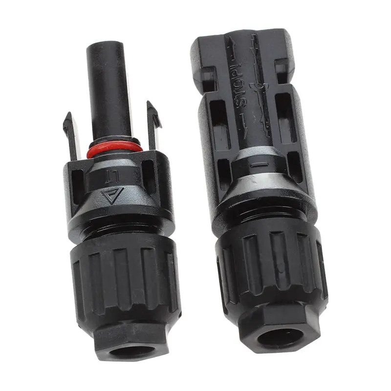 

1 pair MC4 Male + Female M/F Connectors Set for PV Solar Panel Cable Accessories