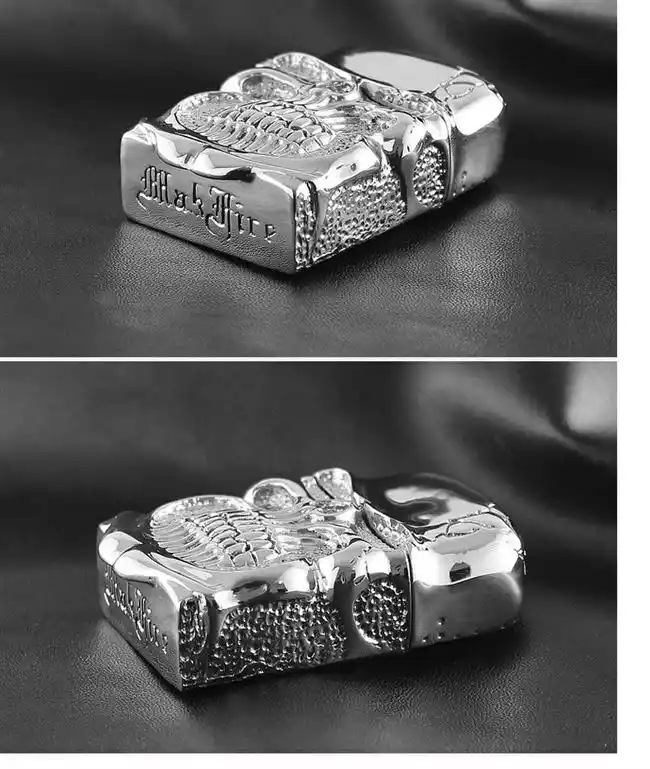 BLQ 3D Ручная резьба Тяжелая Броня ручной работы Серебряный Рыцарь Череп Дьявол