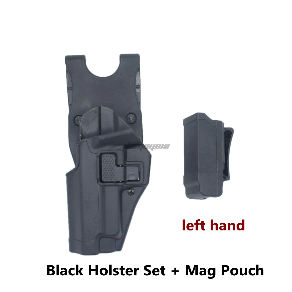 left black with mag Тактическая правая/левая рука кобура для SIG Sauer 220 228 229 P226 черный загар с подсумок - Цвет: left black with mag