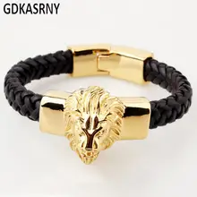 Лев ювелирные изделия DIY браслет ювелирные украшения Столичный стиль панк браслет человек Серебряный фестиваль подарки дружба Лаки