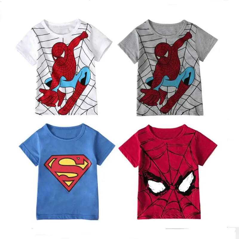 New fashion Boy Girl Anime T-shirt 100% Cotton Short-Sleeved T-shirt Printing Children