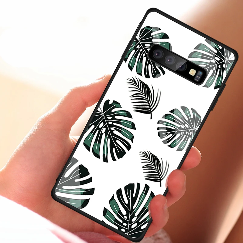 Чехол из закаленного стекла для samsung Galaxy Note 10 S10 S9 S8 Plus S10e A7 Note 9 8 10 Pro ударопрочный чехол с градиентом звездного пространства