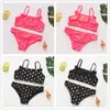 8~12Year Girls Swimwear Children Swimsuit Two-Pieces Girls swimsuit Large Kids Beach wear Bathing suit- K519 ► Photo 1/5