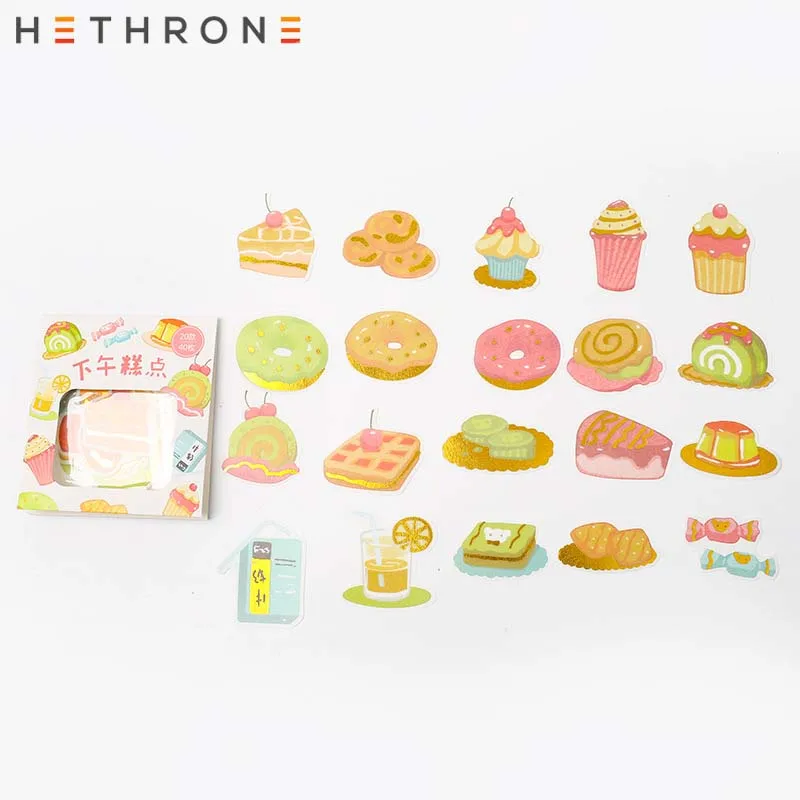 Hethrone 40 шт./кор. милая маленькая девочка улыбка этикетка милый дневник ручной работы клей Бумага кукурузных хлопьев Япония Стикеры Скрапбукинг декоративный светильник