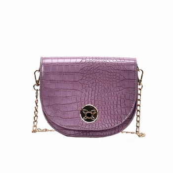 

Women's Designer Luxury Handbag Crocodile Pattern Shoulder Messenger Bag 2020 Fashion New High Quality PU Leather Single Stone