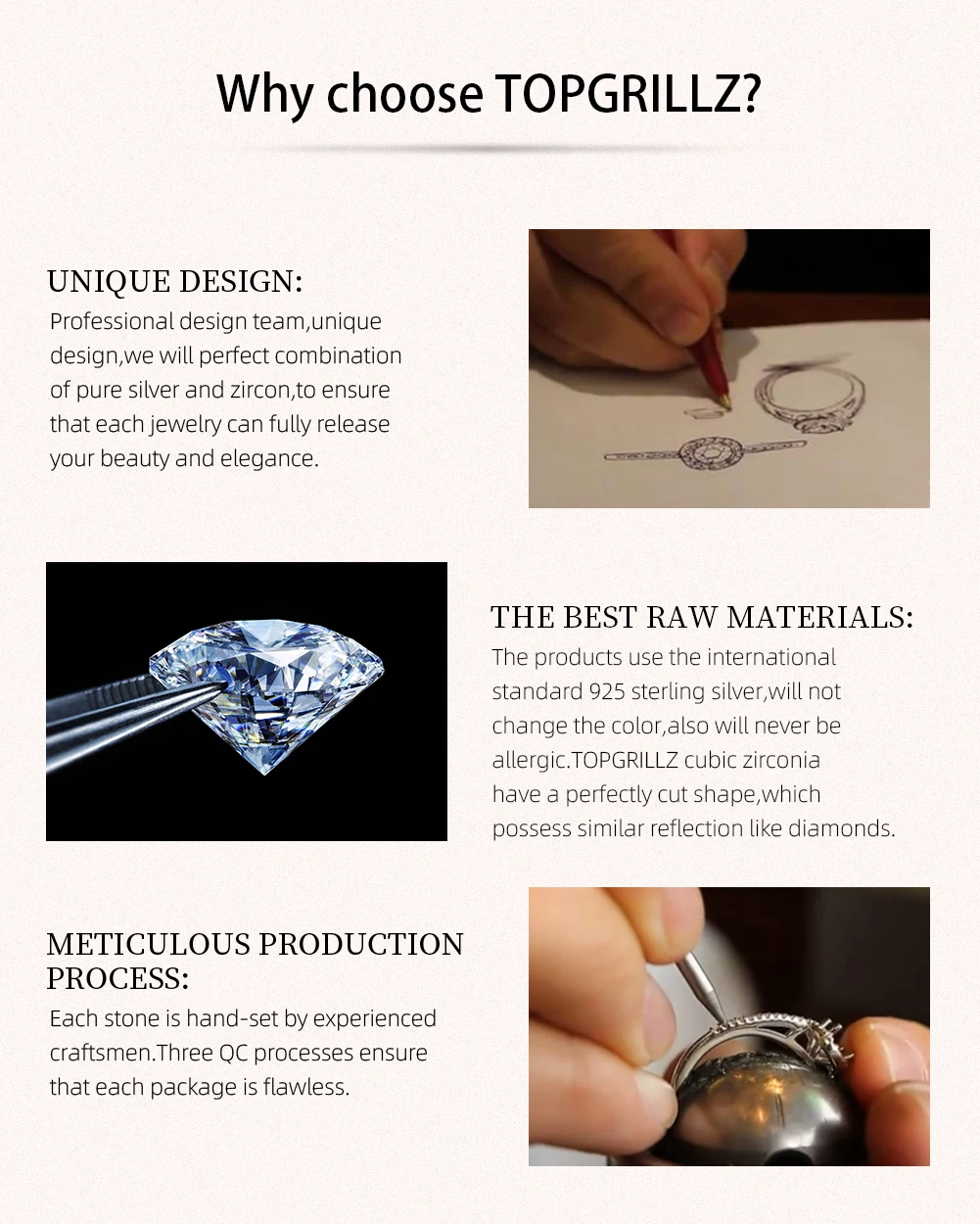 TOPGRILLZ New 925 Sterling Silver 3-6mm Tennis Chain with Spring Clasp Iced Out CZ Necklace Hip Hop Jewelry For Men Women