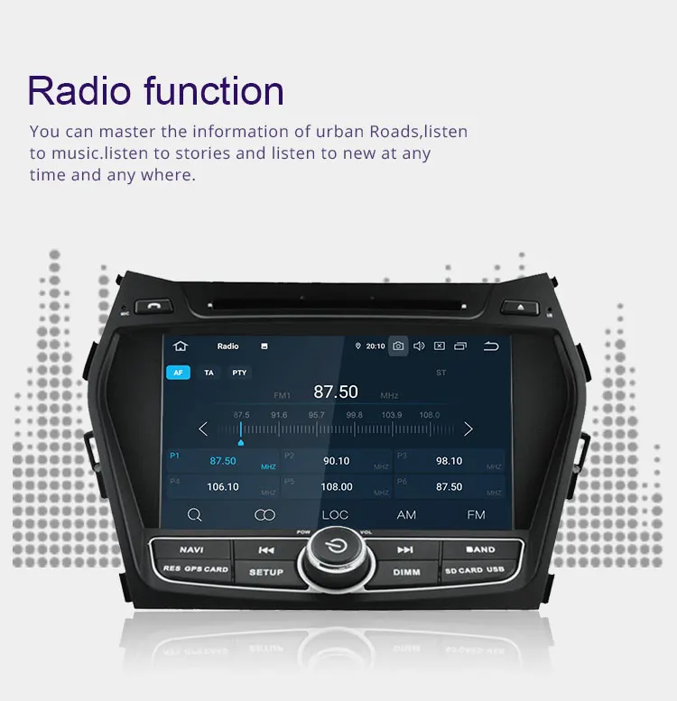 Discount TOPBSNA Android 9.0 Car DVD player For Hyundai IX45/Santa fe 2013 2014 WIFI Multimedia GPS Stereo 2 Din Car Radio automotive RDS 4