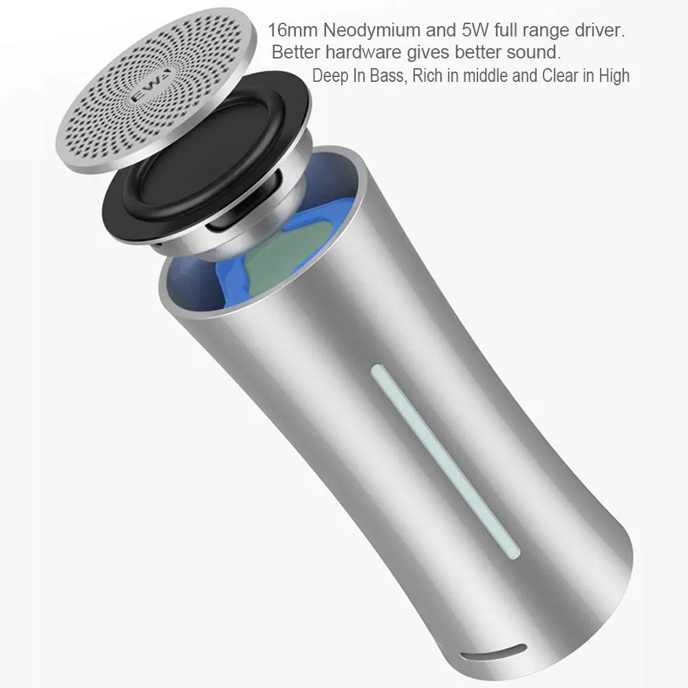 EWA A115 100 Hours+ Playback Time Bluetooth Portable Speaker Bass Radiator Small Dual Wireless Stereo(TWS) 66ft Wireless Range EWA A115 100 Hours+ Playback Time Bluetooth Portable Speaker Bass Radiator Small Dual Wireless Stereo(TWS) 66ft Wireless Range