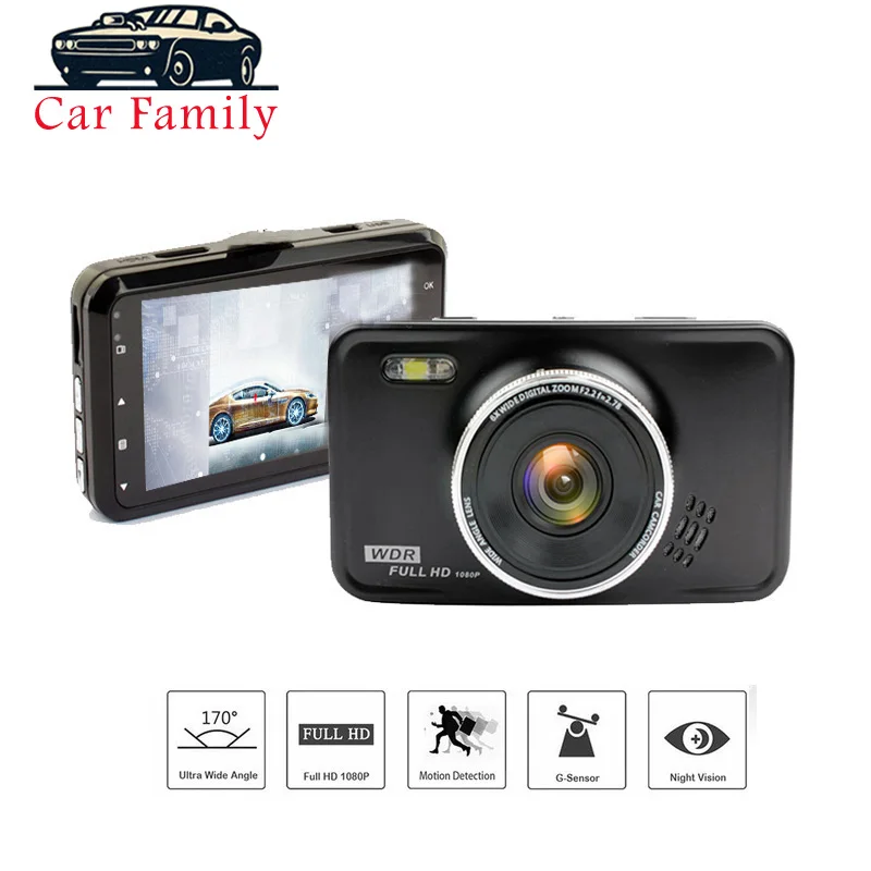 3.0 Inch Full HD 1080P IPS Car DVR 170 Degree Camera Novatek 96223 Dash Cam Video Recorder Night Vision Registrator | Автомобили и