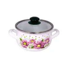 Кастрюля Interos, Розовые герберы, 5,1 л