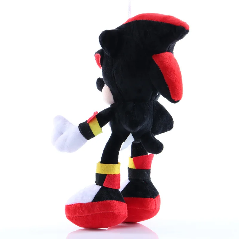 28cm Sonic Plush Doll Black Blue Yellow Hedgehog Soft Stuffed Toy Hot Game Shadow Knuckles Tails For Children Christmas Gifts