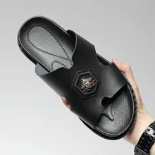 Летние мужские кожаные сандалии; Большой размер; сандалии Вьетнама; модная мужская обувь для вождения; большие размеры