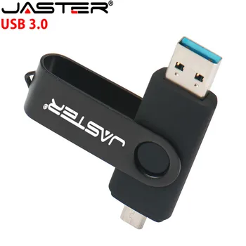 

JASTER USB 3.0 OTG USB Flash Drive 4GB 8GB 16GB 32GB 64GB pendrive for Android Smart Phone Metal OTG usb memory stick