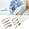 5pcs Oral Spring Clip Dental Lab Bib Clip Napkin Holder With Flexible Stainless Steel Ball Chain Dentist Supplie Reusable Design