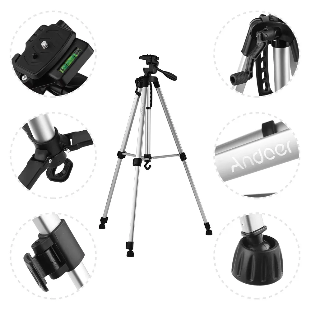 Generic Andoer 6 Options Lightweight Tripod Stand Camera Tripod Bag