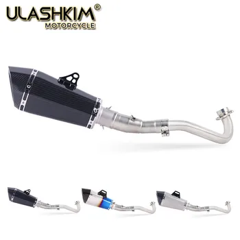 

Motorcycle Full System Exhaust Muffler Escape Middle Link Pipe Slip On For yamaha XMAX300 XMAX250 XMAX400 2017 2018