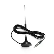 

Universal Car Signal Booster Antenna Auto Roof Mast Whip Stereo Radio FM/AM Signal Aerial Magnetic Base Roof Radio Car Accessory