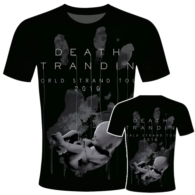 

NEW Men's Metal Gear Kojima Productions T Shirts MGS Hideo Kojima T-Shirt Death Stranding Tops Short Sleeve Tees Printed