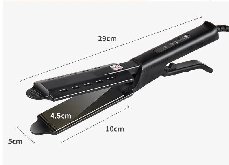 Online Plancha de pelo plana plancha de pelo de cuatro engranajes para mujeres profesional ensanchamiento panelturmalina rizador iónico hierro de cerámica ajuste húmedo seco