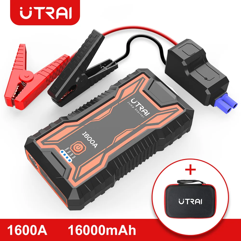 UTRAI Car Jump Starter Power Bank 16000mAh battery Car Auto Booster Charger Starting Emergency Battery Portable Car Jump Starter UTRAI Car Jump Starter Power Bank 16000mAh battery Car Auto Booster Charger Starting Emergency Battery Portable Car Jump Starter
