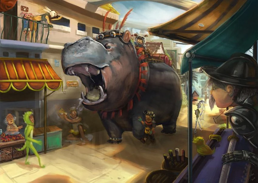 

Набор для алмазной вышивки «бегемот», 5D