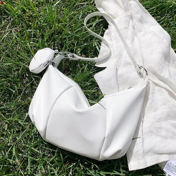 

Casual Large 2020 Women's Handbag Set Summer Fashion Branded Designer Shoulder Bag Lady Dumpling Crossbody Hobos Wallet