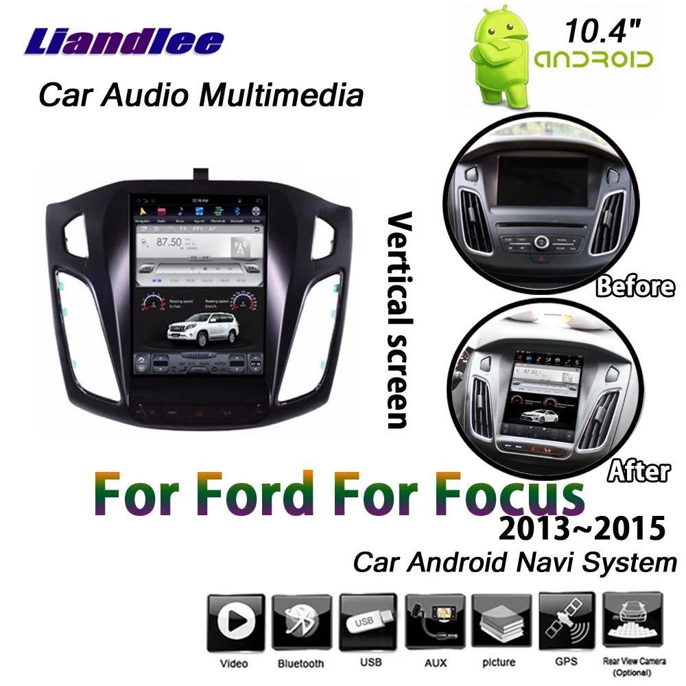 

Car Android Multimedia Display For Ford Focus 2013 2014 2015 Car Radio AM FM Vertical HD Touch Screen GPS Navigation System