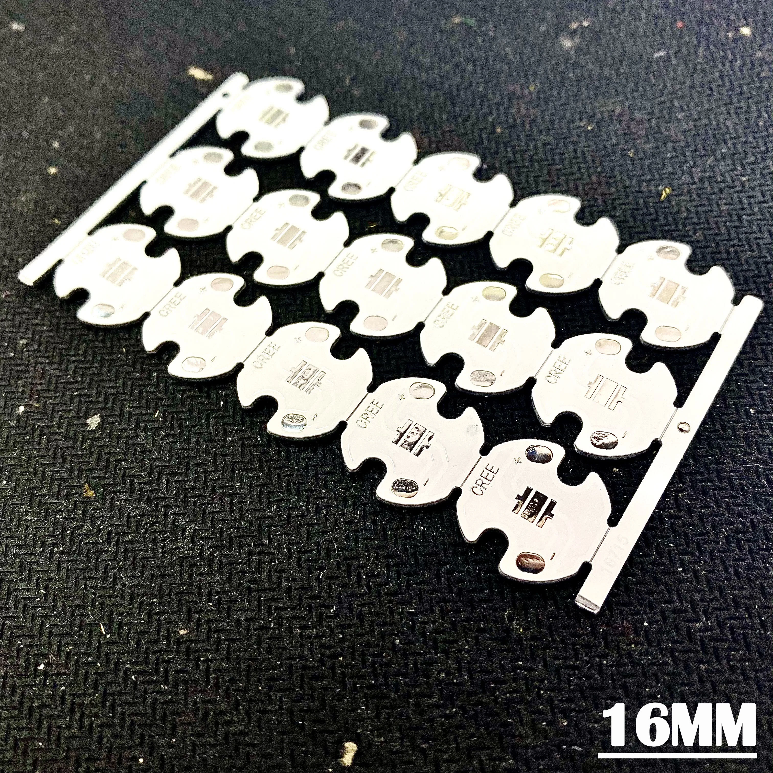 100 PCS/batch leds 20mm 16mm pcb printed circuit board combined with CREE XPE/XPG/XTE/3535 LED White PCB/Aluminium lights