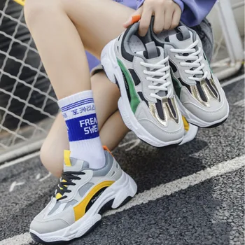 

Spring Autumn Retro Sneakers Women Breathable Mesh Shoes Lace Up Vulcanize Shoes Female Soft Running Shoes Travel Shoes J1-90