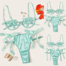 Сексуальное нижнее белье, бюстгальтер, набор, женское белье, сексуальные кружевные бюстгальтеры с цветами, удобные бюстгальтеры с косточками, нижнее белье, комплект Lenceria 661BRS10