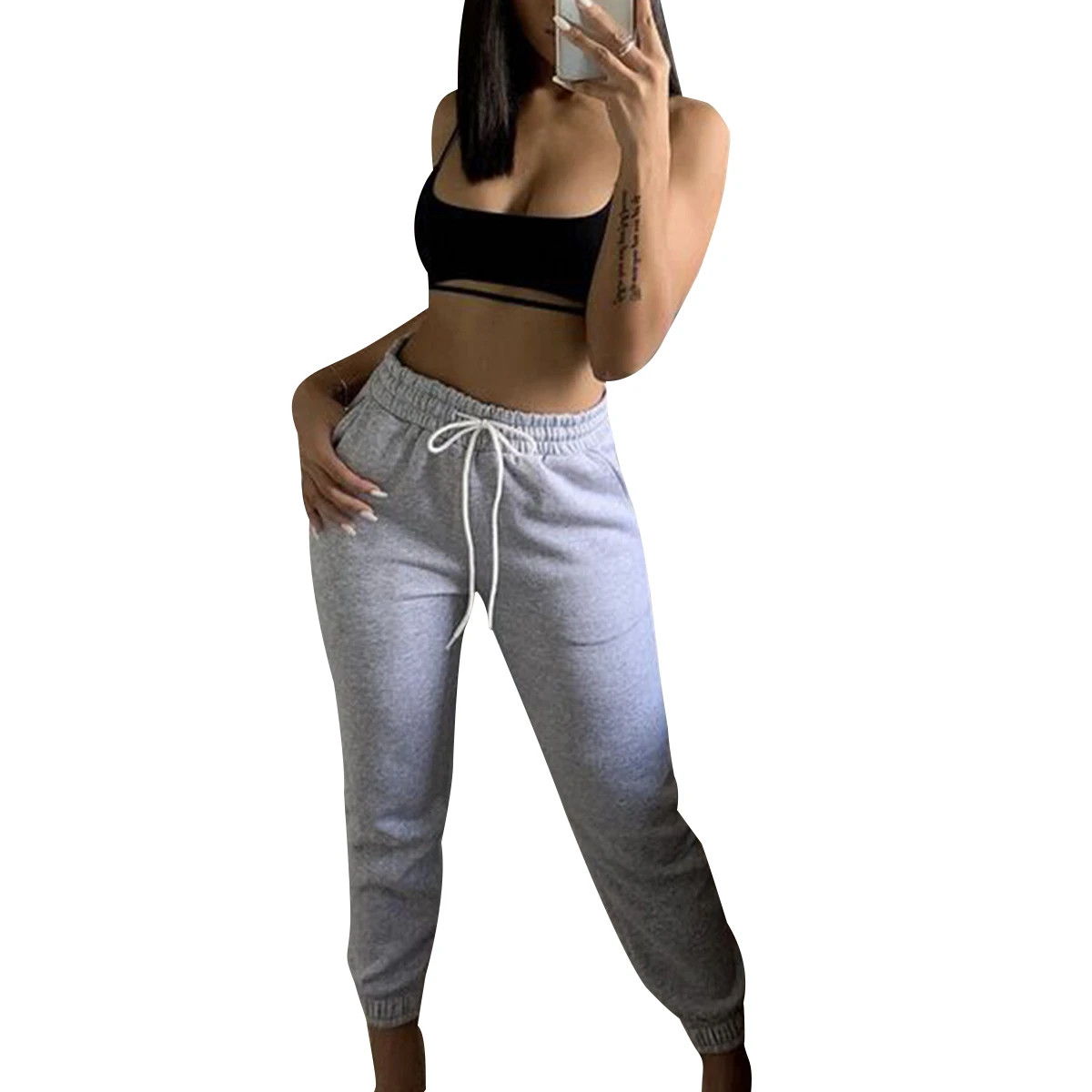 high waisted hip hop pants