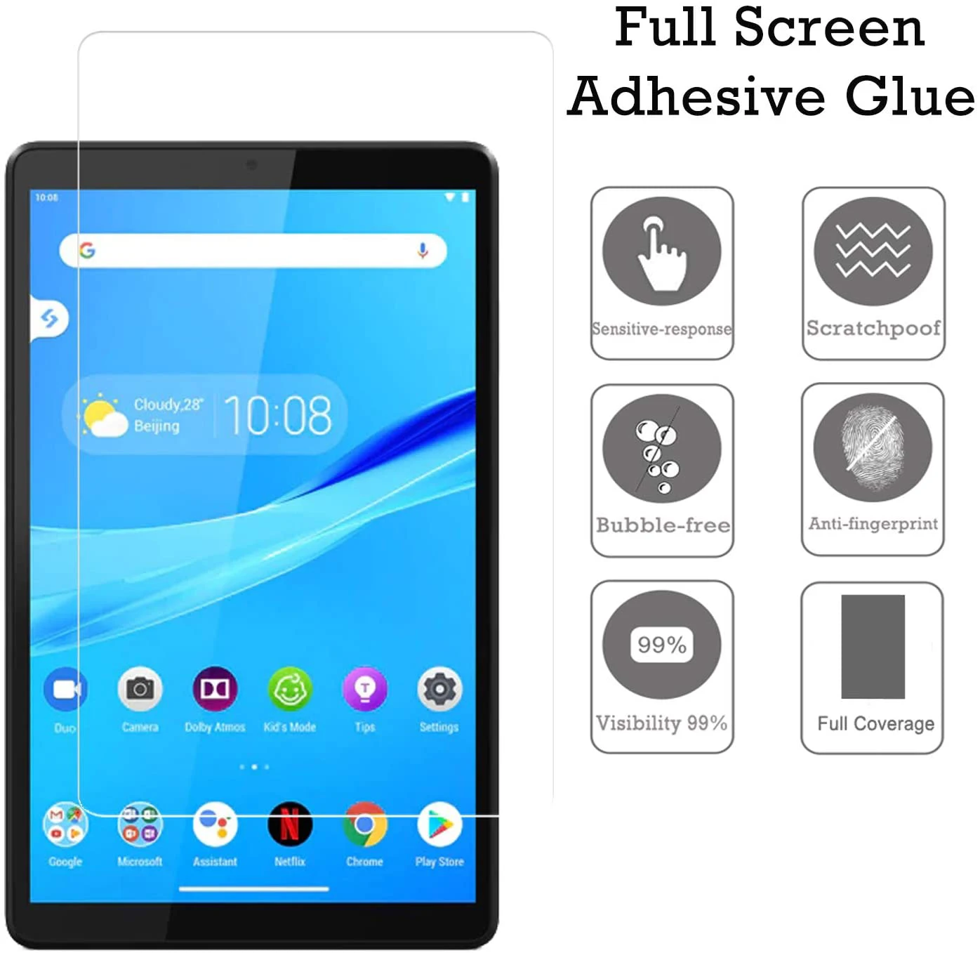 

Tablet Tempered Glass Screen Protector Cover for Lenovo TAB M8 TB-8705F/8505X 8.0 Inch Anti-Scratch Tempered Film
