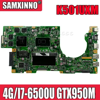 شراءAkemy جديد! K501UXM اللوحة لابتوب Asus K501UW K501UXM K501UQ اللوحة الأصلية DDR4 4G-RAM I7-6500U GTX950M-GPU