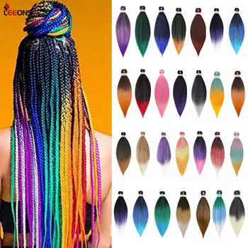 

Leeons Easy Braiding Hair Colorful 20/26" Ez Braid Pre Stretched Hair Expressions Synthetic Braiding Hair Crochet Hair Extension