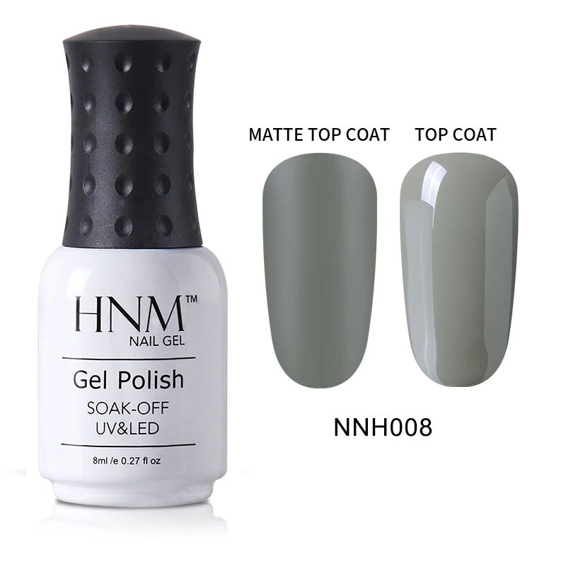 HNM, матовое верхнее покрытие, Гель-лак для ногтей, полигель, расширение, Прозрачная основа, верхнее покрытие, Матовый верх, УФ светодиодный, лампа, грунтовка, гибридные Лаки, лак - Цвет: NNH008