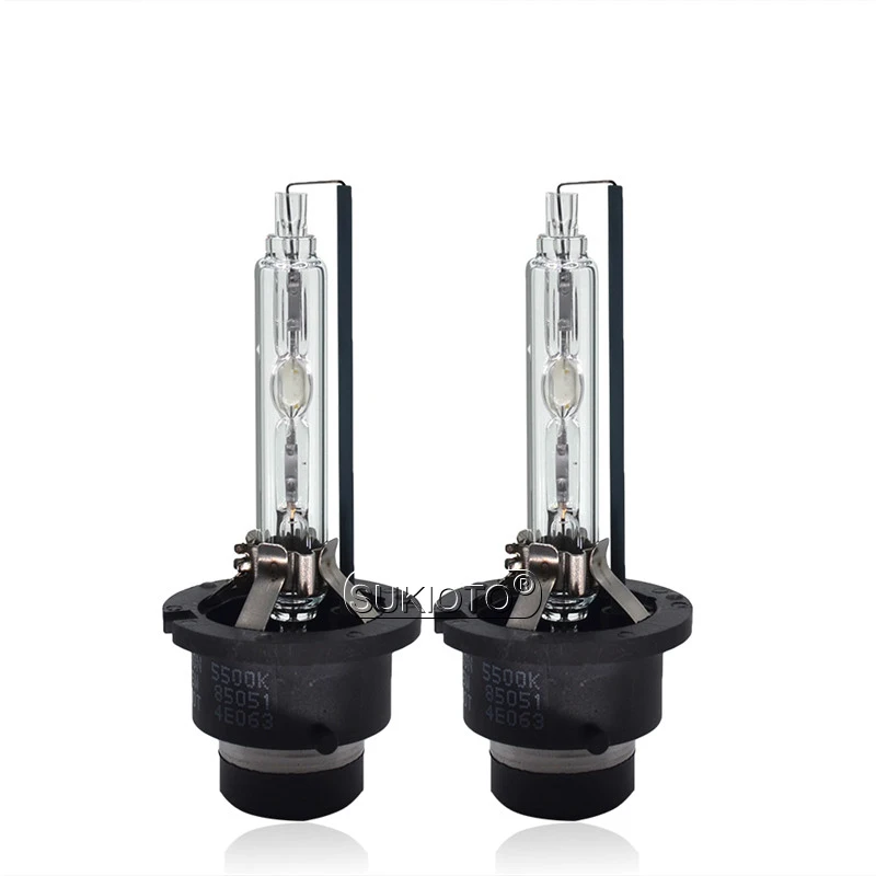 SUKIOTO Original 12V 35W Car Xenon Headlight Bulb D2S 5500K Fast Bright D4S Xenon HID Lamps For D2S Replacement Ballast HID Kit (2)