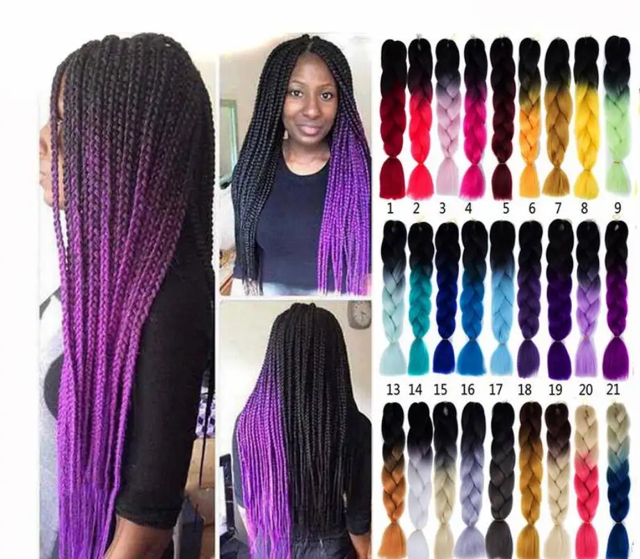 Плетеная прядь для окрашивания волос большая синтетическая София плетения |