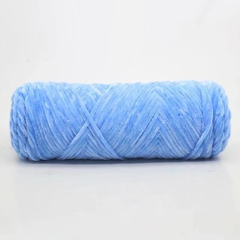 Velvet Yarn Soft Protein Cashmere Yarn Silk Wool Baby Yarn Crochet Knitting Yarn Cotton Baby Wool Diy Sweater - Color: 6