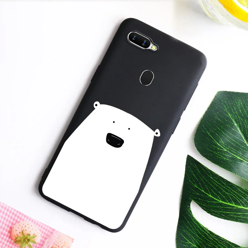 Силиконовый мягкий ТПУ чехол для OPPO A3 A5 A7 Чехлы Матовая покраска Черные DIY цветные
