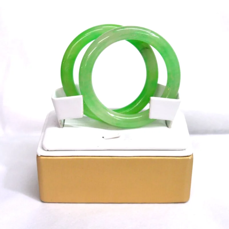 FreeShippingReal4245mmNaturalJadeJadeiteNephriteBanglesHandChildChildrenBabyStone