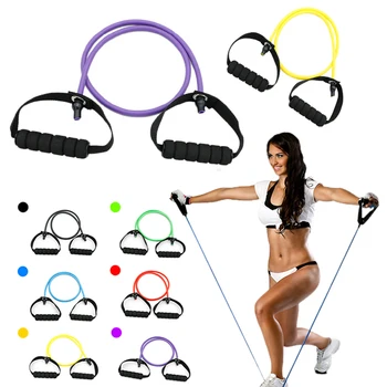 

1pc Multifunctional Yoga Pull Rope Elastic Resistance Bands High Quality Chest Fitness Tension Band Bodybuilding Equipment