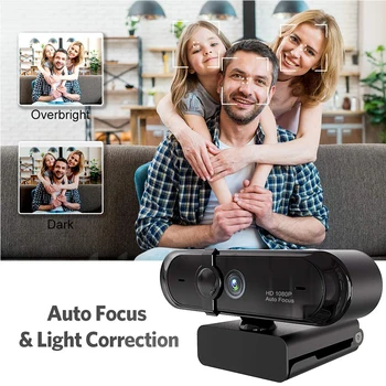

Full HD 1080P 30fps 2M Pixels USB Webcam Built-in Microphone Auto Focus Computer Peripheral Web Camera for Youtube PC Laptop