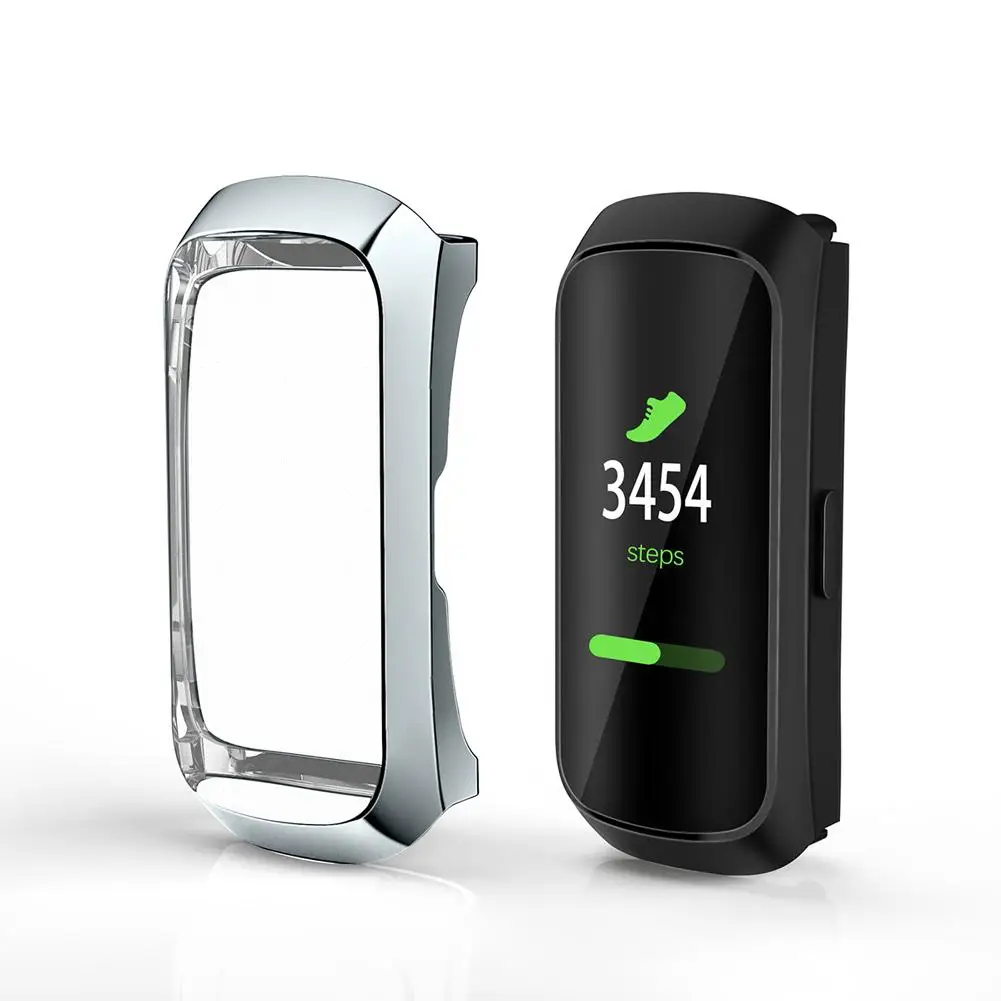 Защитный чехол из ТПУ для samsung Galaxy Fit SM-R370 смарт-браслет защитная оболочка Смарт-часы аксессуары - Цвет: Gray