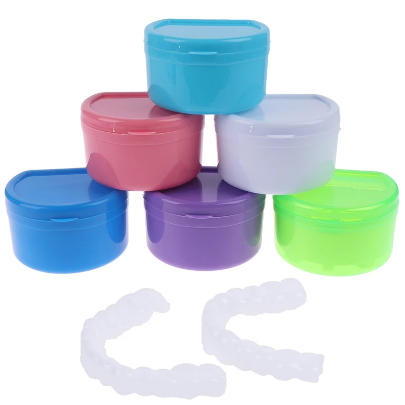 

6 Colors Denture Box High Quality Full Denture Soaking Case Prosthesis Container Denture Bath Box